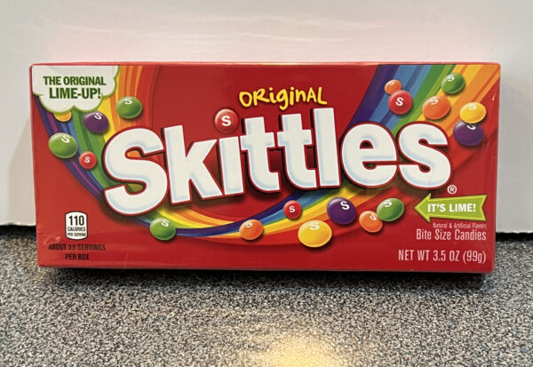 Image of a box of Skittles